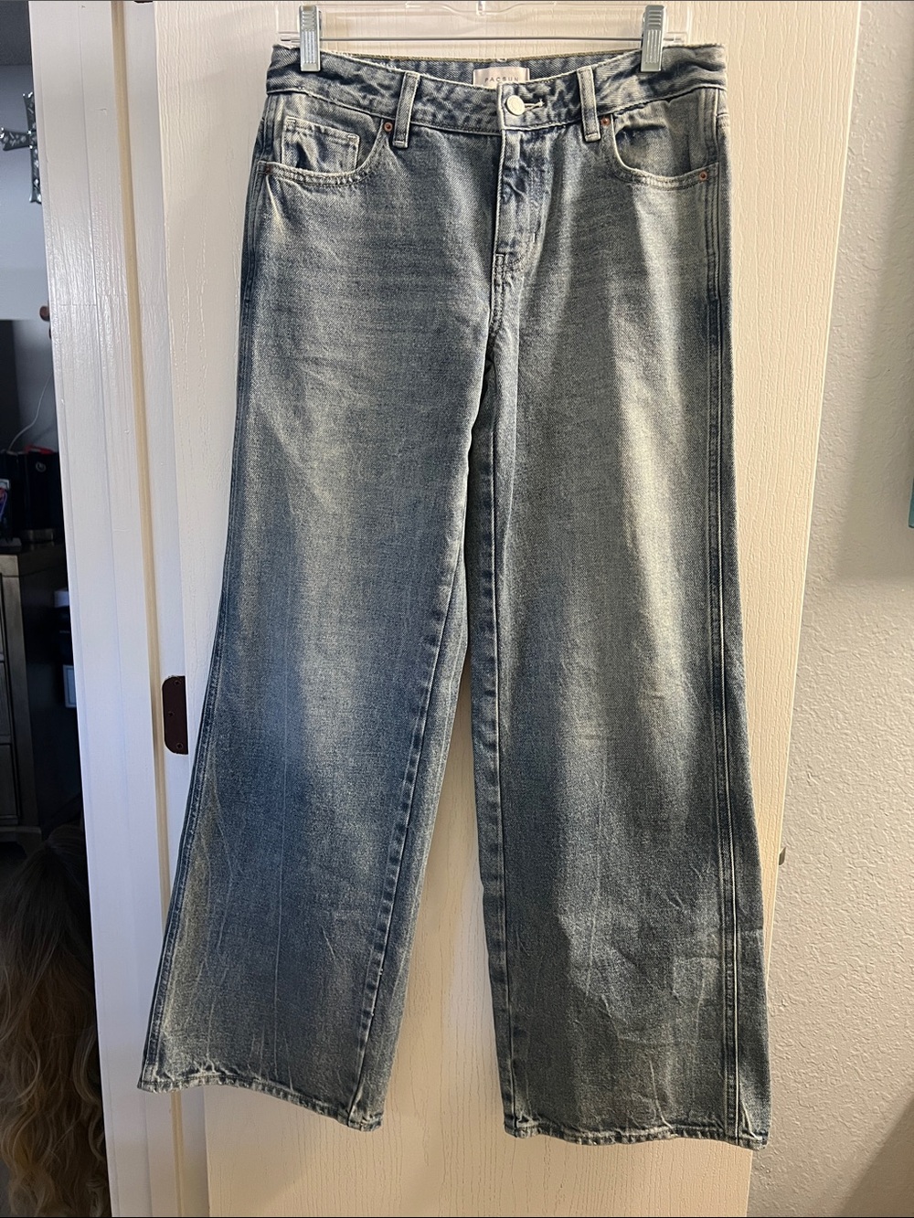 PacSun Women's Washed Gray Flare Jeans